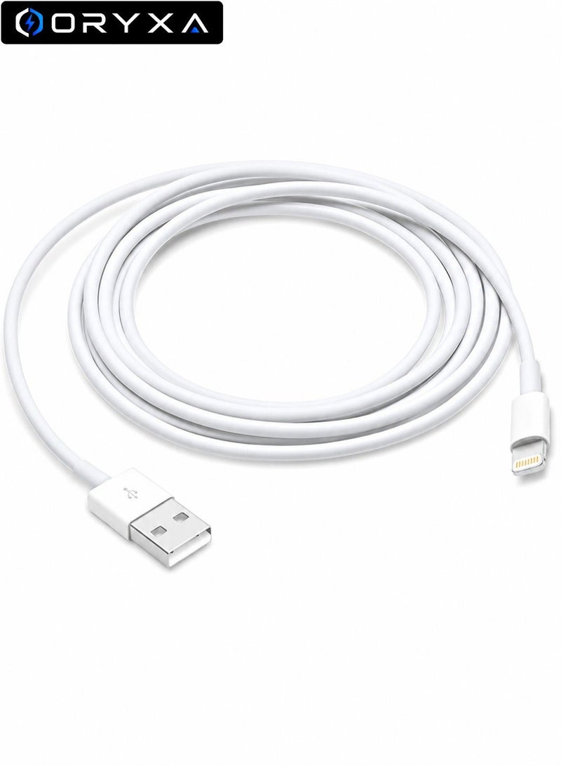 ORYXA iPhone Charger Cable 2M [MFi Certified] Lightning Cable 2.4A Fast Charging Lightning Cord Compatible with iPhone 14/13/12/11 Pro Max, XS, 8, 7 Plus, 6S, iPad Pro - Image 1
