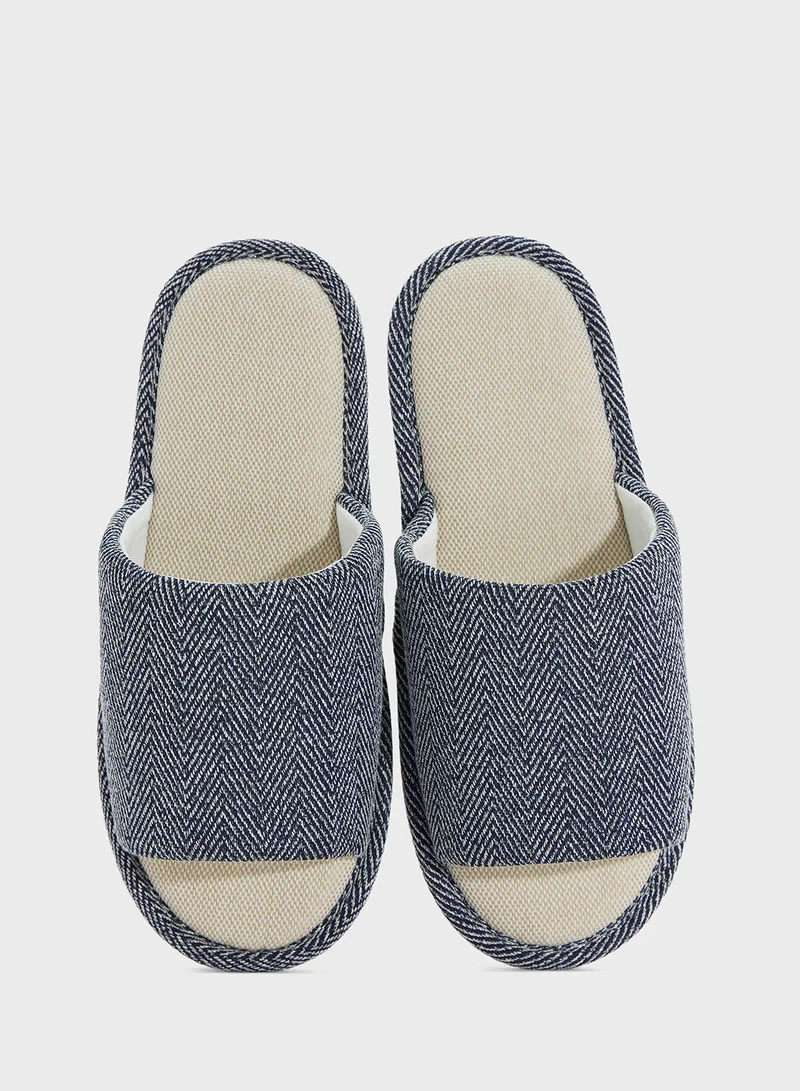 Seventy Five Open Toe Cozy Home Slippers