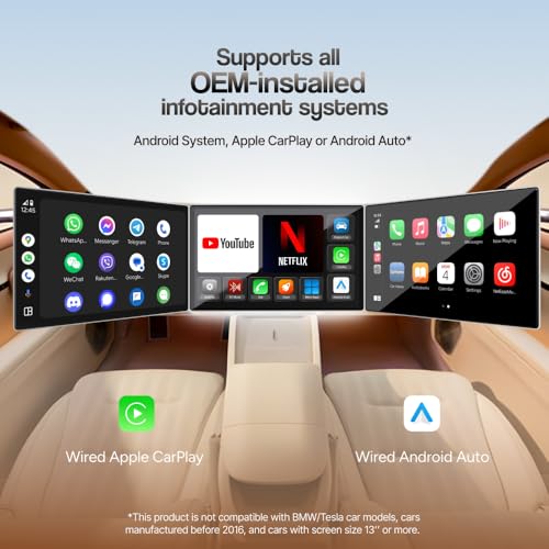 Ambrane 2 in 1 Wireless CarPlay & Android Auto Adapter|Convert Wired to Wire-Less CarPlay/Android-Auto | Plug & Play USB Dongle|Bluetooth 5.4 + Dual-Band Wi-Fi | Works with iPhone & Smartphone, Black - Image 3