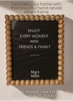 Mars & More Handcrafted Wooden Bubbles Photo Frame 22x27 cm by Artesania  - Image 5