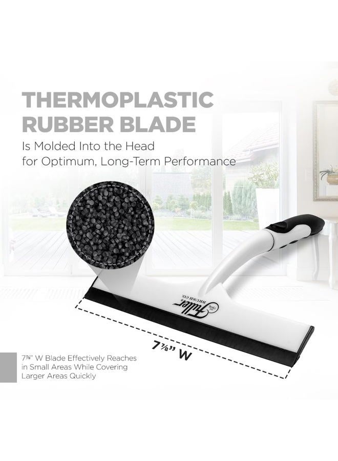 fuller brush Easy Grip Handheld Squeegee - For Shower Walls, Doors, Tub Surfaces, Windows, Mirrors & Windshields - ThermoPlastic Rubber Blade - Comfort Grip Handle with built-in finger groove - Image 3