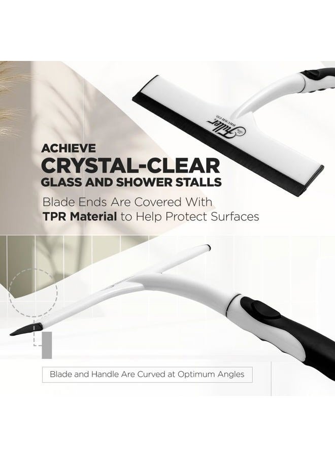 fuller brush Easy Grip Handheld Squeegee - For Shower Walls, Doors, Tub Surfaces, Windows, Mirrors & Windshields - ThermoPlastic Rubber Blade - Comfort Grip Handle with built-in finger groove - Image 5