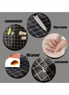 Excefore Cooking Kitchen Apron, Bib Cooking Aprons with 2 Pockets Hand Wipe Design Waterproof Oil-Proof Apron for Women Men, Adjustable Neck Strap Store Chef Apron for Kitchen Cooking Baking Household Cleaning  - Image 3