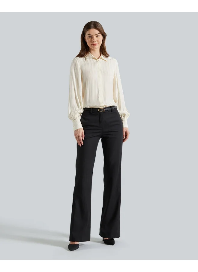 غانت REG SATIN STRIPED SHIRT