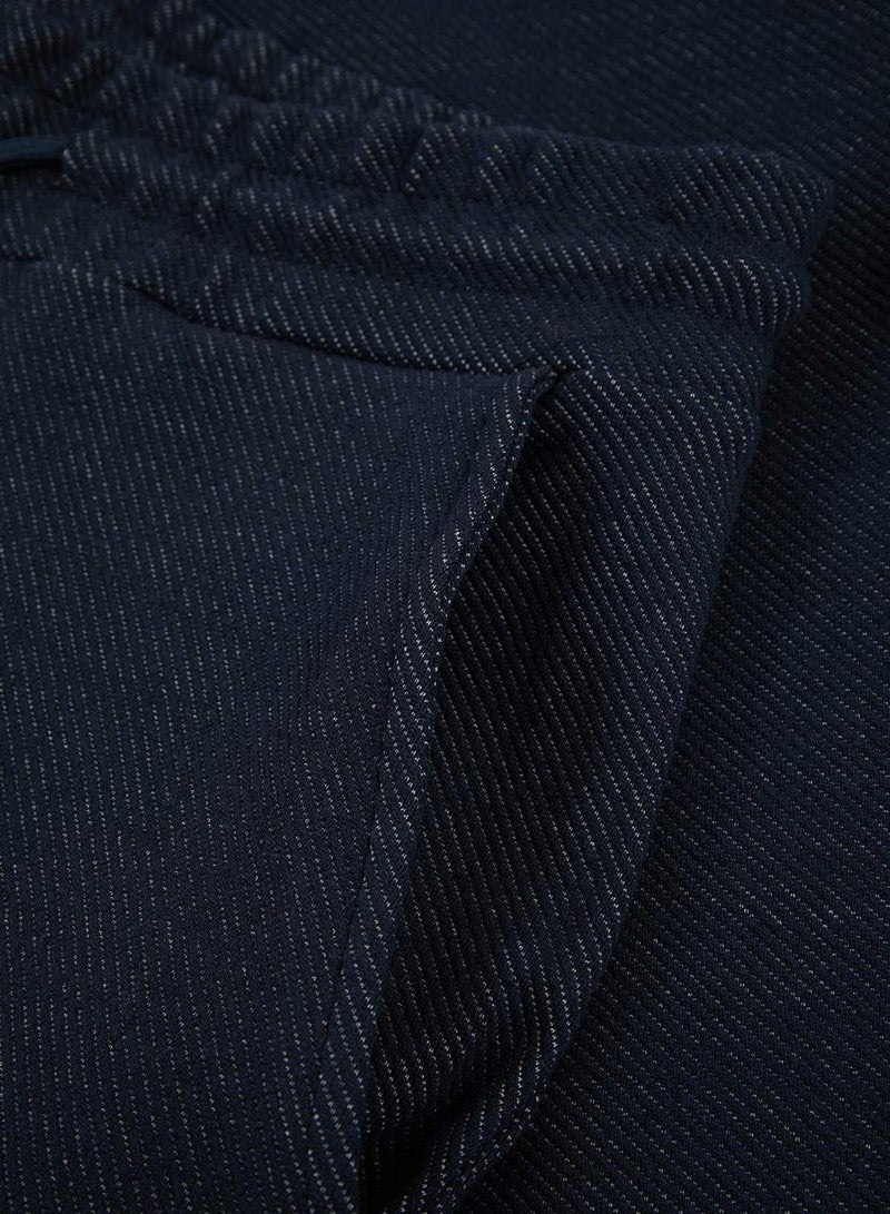 trendyol Navy Blue Off-Shoulder Regular Fit Tok Fabric Tracksuit Set Tmnss26Em00003 - Image 4