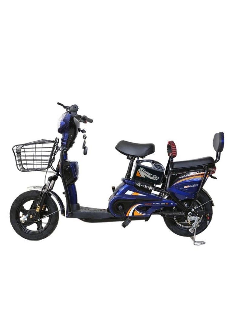 Winner Sky Electrical Bike With Grocery Basket With Strong Battery Blue 14 Size  - Image 1