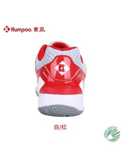 Kumpoo Kumpoo KH-E13   White/Red Badminton Sports Shoe  - Image 3