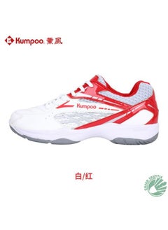 Kumpoo Kumpoo KH-E13   White/Red Badminton Sports Shoe  - Image 2