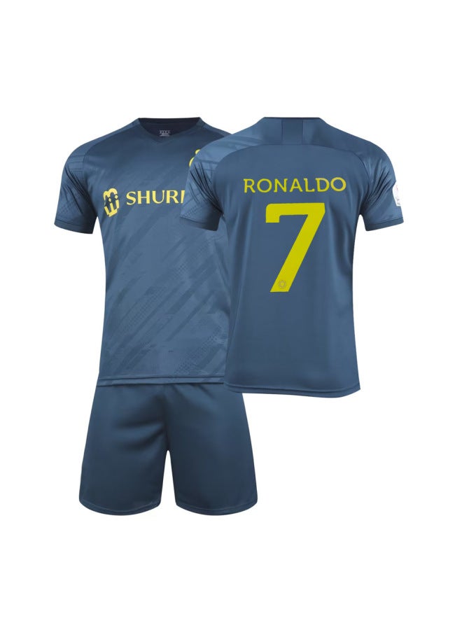2223 Saudi Arabia Riyadh Victory Team Ronaldo Jersey No.7 Football Clothes Children's Football Team Clothes Printing