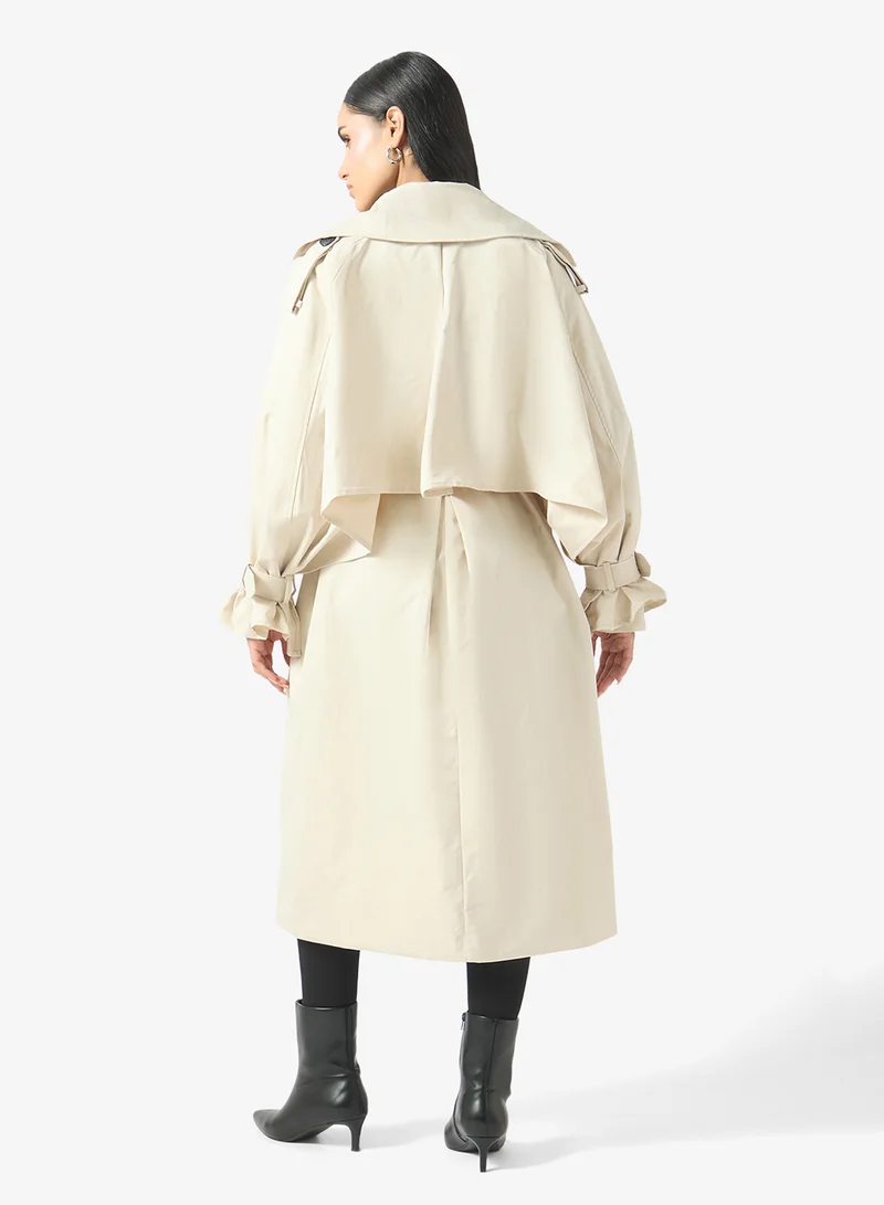 Ginger Oversize Longline Belted Trench Coat