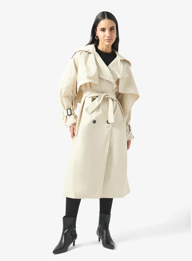 Ginger Oversize Longline Belted Trench Coat