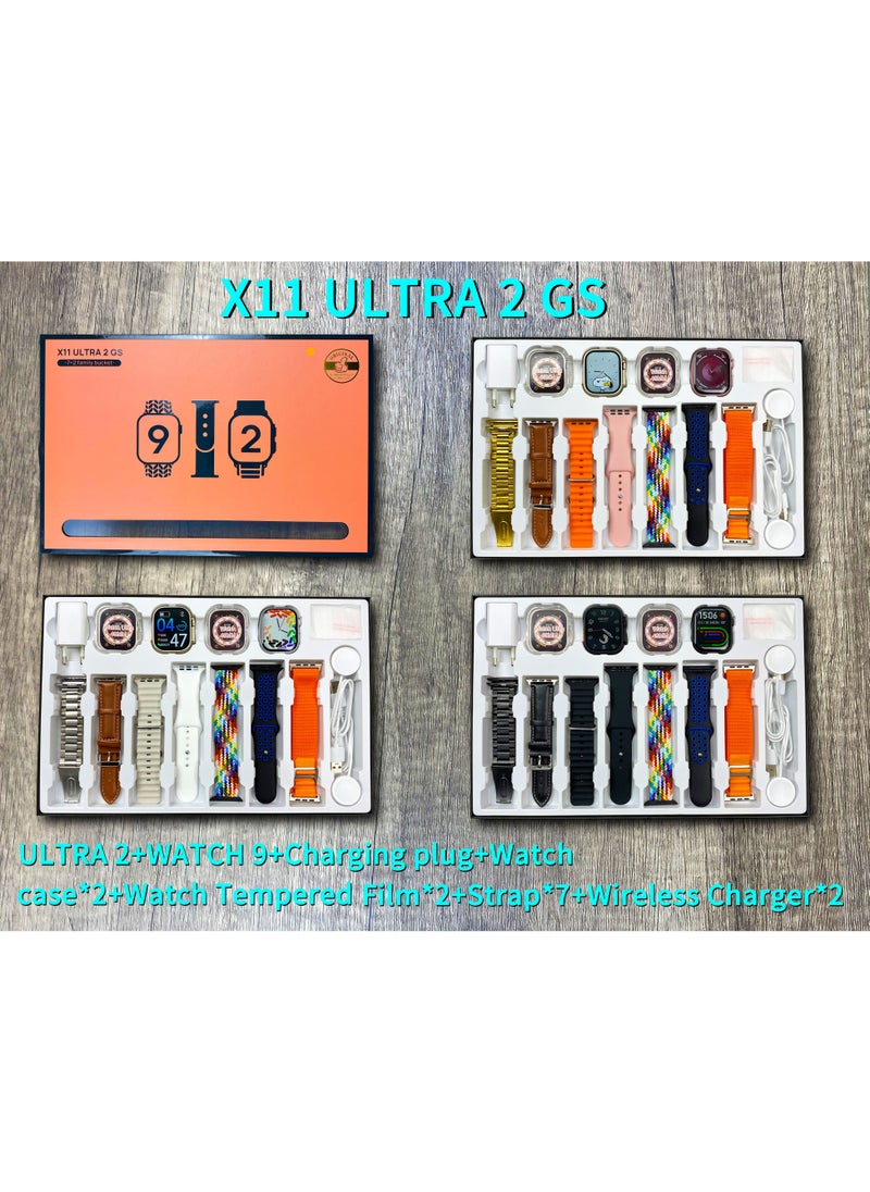 X11 ULTRA 2 GS Gift Box Smart Watch with Answer Call Function Compass Body Temperature Monitor Fitness Tracker Smartwatch