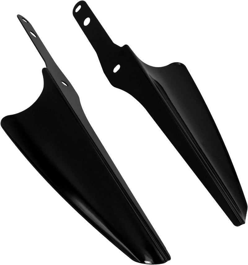 CARGLETRUE Front Fork Mount Wind Deflectors for Harley Road King, Street Glide, Electra Glide (1995-2023) - Black - Image 5