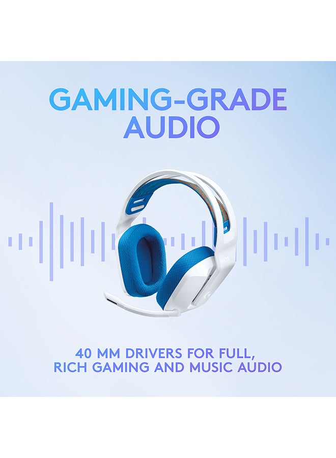 Logitech G335 Wired Gaming Headset With Flip to Mute Microphone, 3.5mm Audio Jack, Memory Foam Earpads, Lightweight, Compatible with PC, PlayStation, Xbox - Image 2