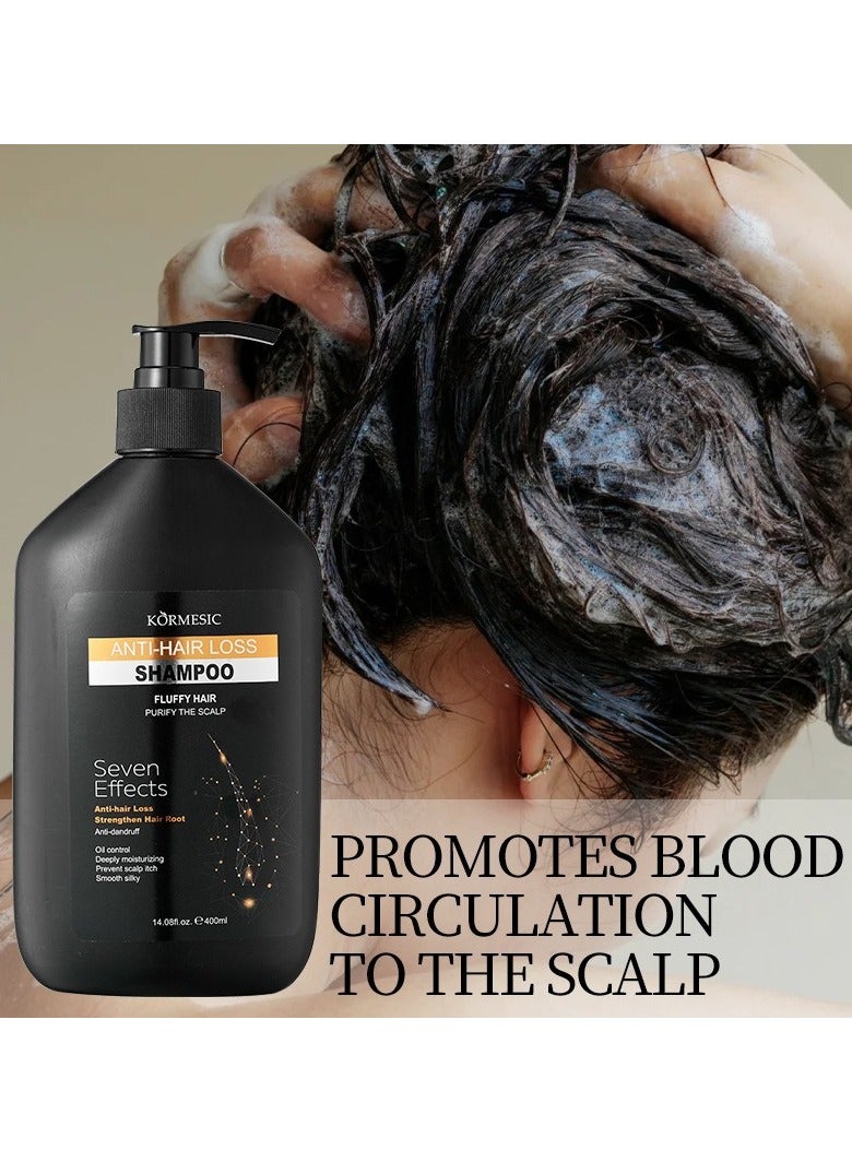 Kormesic Anti-Hair Loss Shampoo 400ml - Strengthening & Volumizing - Image 3