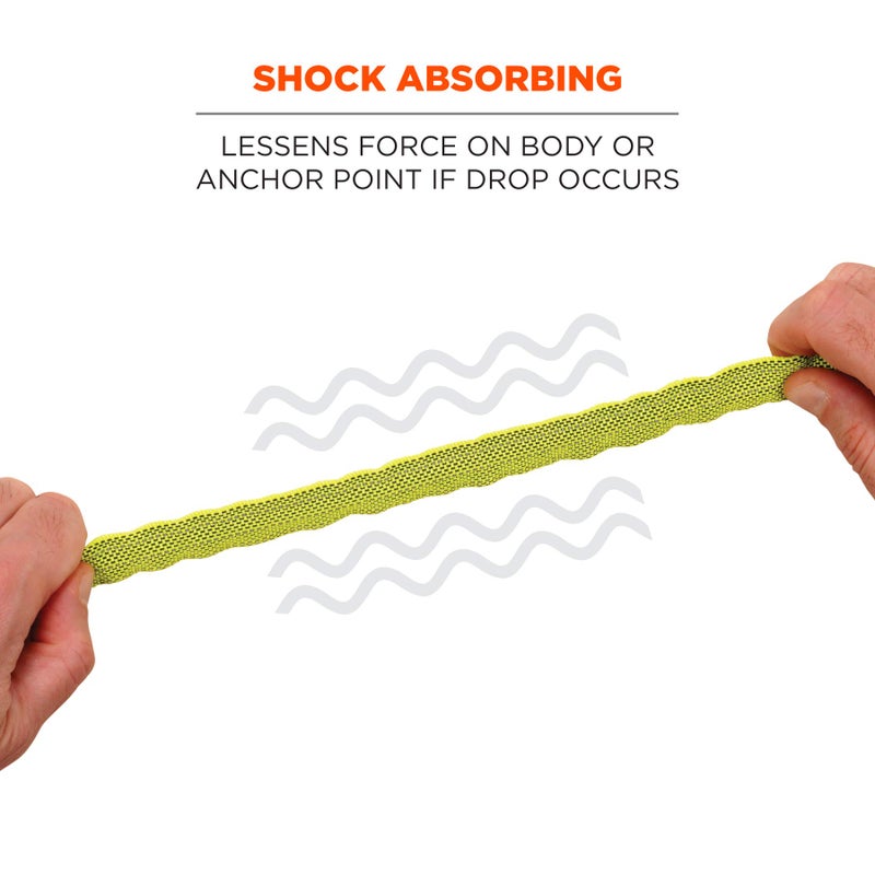 Ergodyne Squids 3100 Tool Lanyard with Single Carabiner and Adjustable Loop End, Standard Length, Lime - Image 4