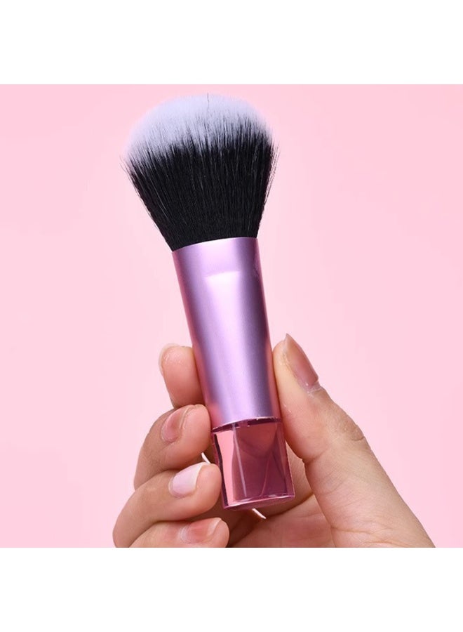 Generic 10CPS Mini Travel Makeup Brushes with Brush Pouch Portable Small Makeup Brush Easy-taken Full Complete Function Cosmetic Brushes  - Image 3
