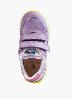 Pablosky Girls' Star Applique Sneakers With Hook And Loop Closure  - Image 4