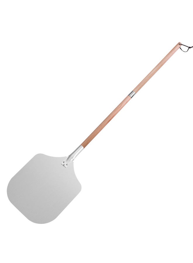 73Hours Factory In Stock Pizza Shovel Aluminum Shovel Cake Shovel Removable Wooden Handle Leak Hole 12/14/16 Inch Baking Transfer Pizza Shovel-Specifications:(leak Hole) Small Size 12inch (style 2) Two Sections (total Length 133cm) Twistable Handle (square) Aluminum Pizza Shovel + Pure Kraft Paper Box - Image 5