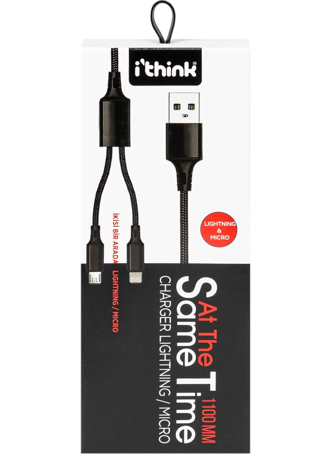 ithink KC86 Micro Lightning Gold Cable 2in1  - Image 1