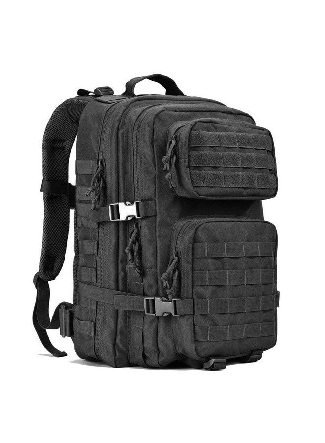 REEBOW GEAR حقيبة ظهر عسكرية تكتيكية كبيرة من REEBOW GEAR - حقيبة هجوم لمدة 3 أيام - حقيبة مولي للخروج - حقائب ظهر للتخييم والمشي والصيد - سوداء، 40 لتر - Image 2