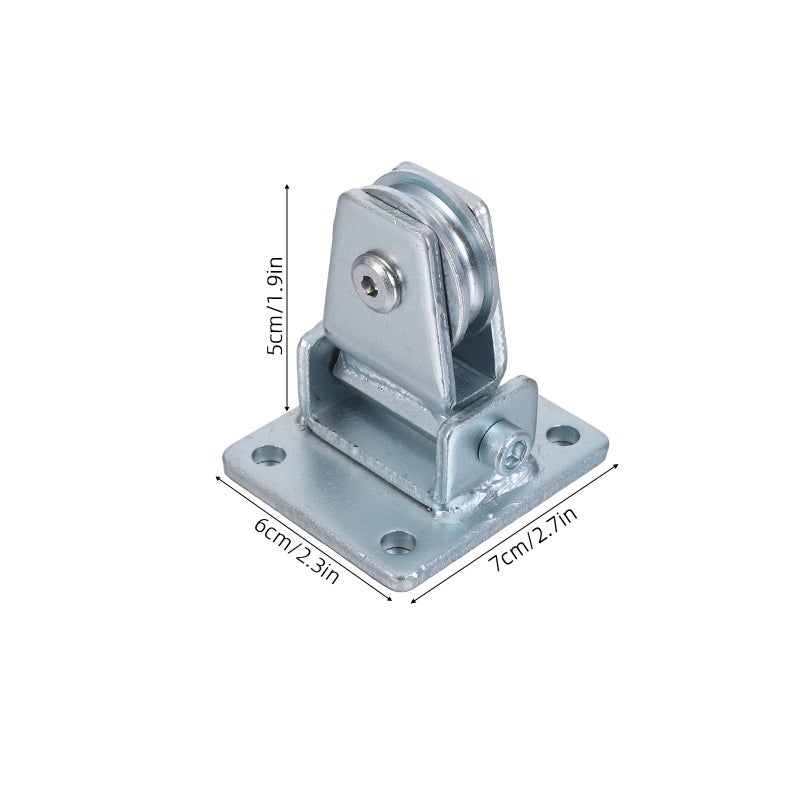 Heavy Duty Metal U Shaped Pulley Wheel 50mm Ceiling Mount Bearing Track System - Image 3