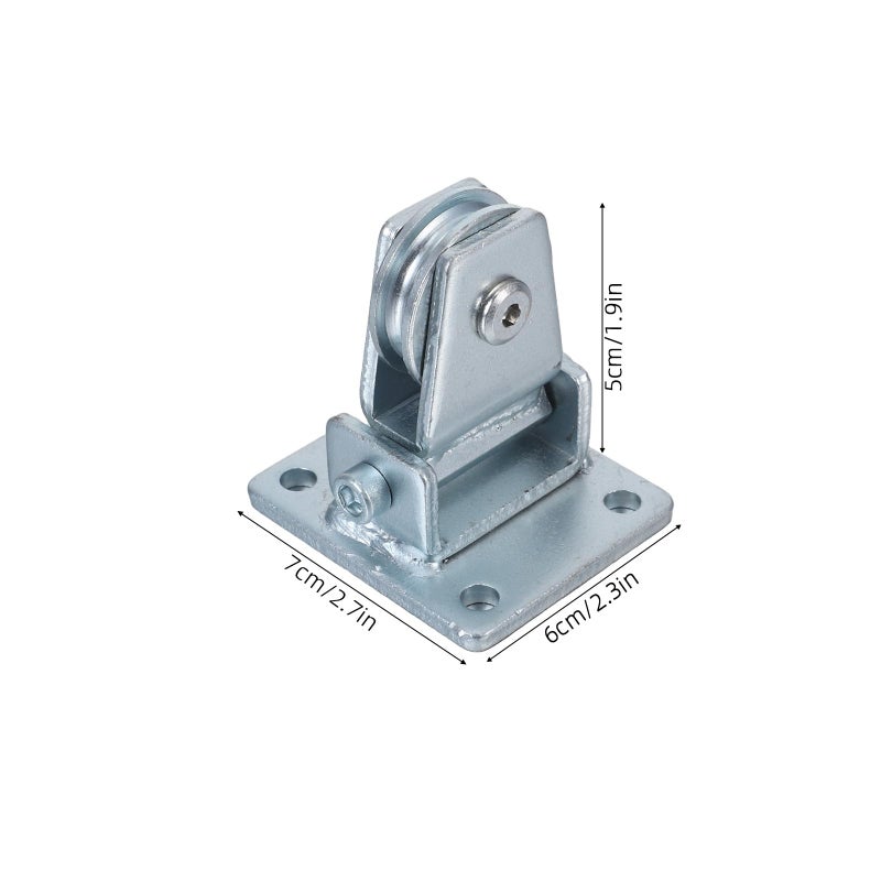 Heavy Duty Metal U Shaped Pulley Wheel 50mm Ceiling Mount Bearing Track System - Image 5
