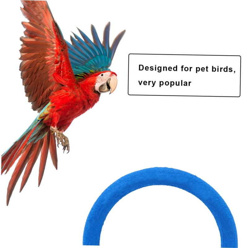 Blue Parrot Grind Stick Toy Bird Climbing Stand Pet Training Stand Bird Toy - Image 5