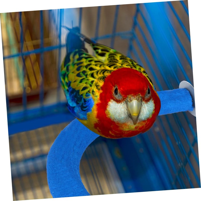 Blue Parrot Grind Stick Toy Bird Climbing Stand Pet Training Stand Bird Toy - Image 4