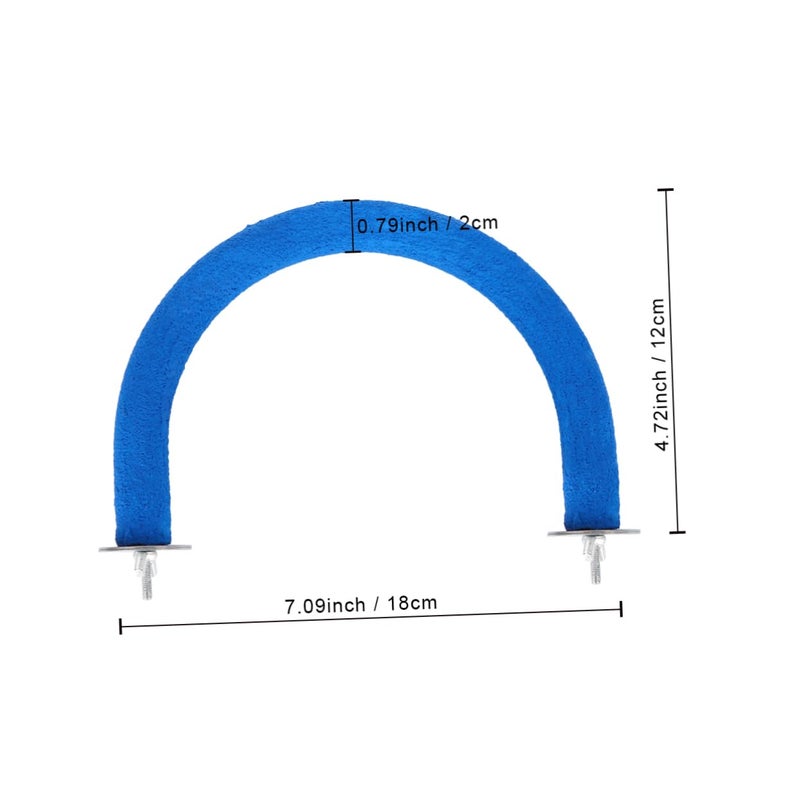 Blue Parrot Grind Stick Toy Bird Climbing Stand Pet Training Stand Bird Toy - Image 3