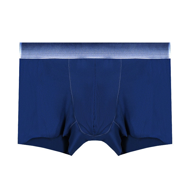 Mens Ice Silk Boxers with Support Pouch green grass  - Image 2