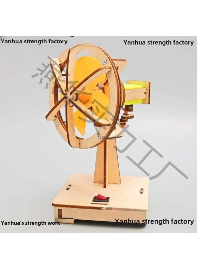 Science And Technology Small Production Electric Shaking Head Fan Primary School Students Handmade Educational Supplies Scientific Experiment Stem Teaching Aids Diy-Colour:⭐Send Ppt Video Tutorial  - Image 5