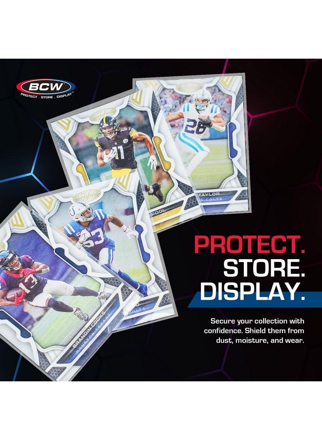 BCW Card Sleeves and Toploaders for Card Combo | Premium Top loaders for Cards and Acid-Free Penny Sleeves | Great for Football, Magic The Gathering, Pokemon, and Baseball Card Protectors 100 Count - Image 3