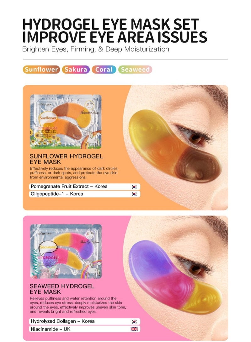 Kormesic 5pcs-الأعشاب البحرية hydrogel قناع العين - Image 2