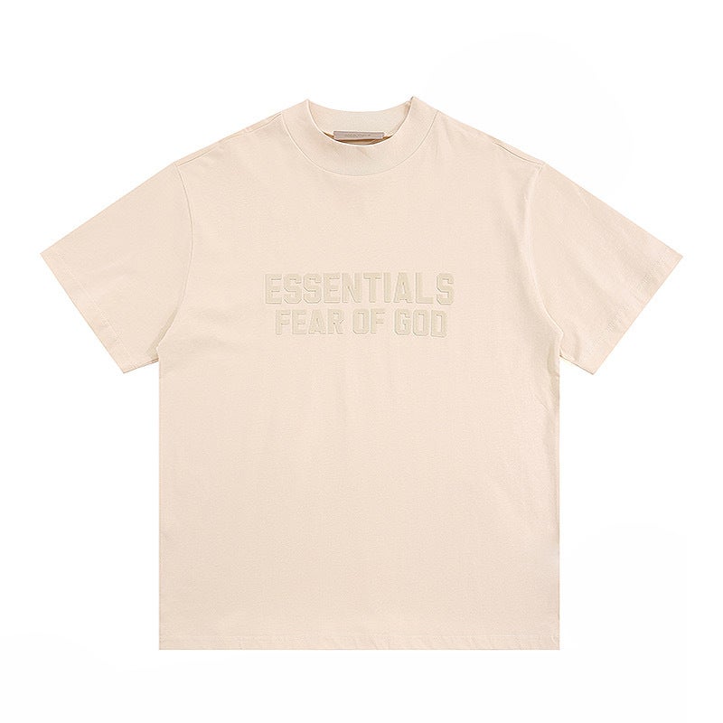 2024 SS FOG ESSENTIALS Velvet Tee Casual Unisex Wood color