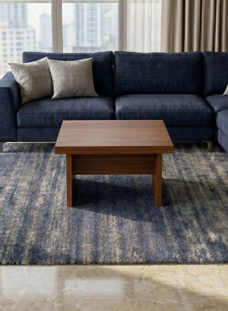 Karnak Modern Haven Coffee Table | Concrete Coffee Table | MDF Compact Sturdy Table | Square Coffee Tables for  Home Office & Living Room Furniture - Image 1