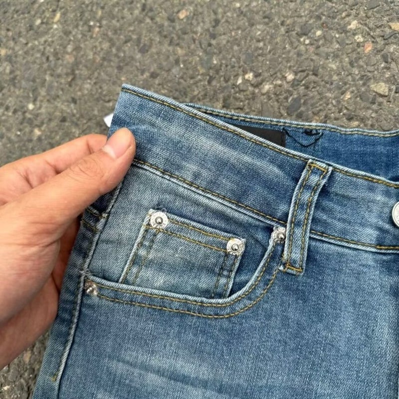 Unisex Classic Denim Jeans Loose Fit Daily Outdoor Wear - Image 5