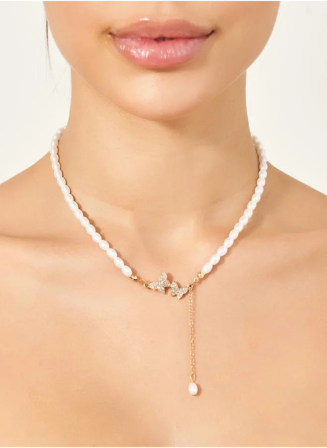 Styli Dual Tone Chunky Chain Necklace