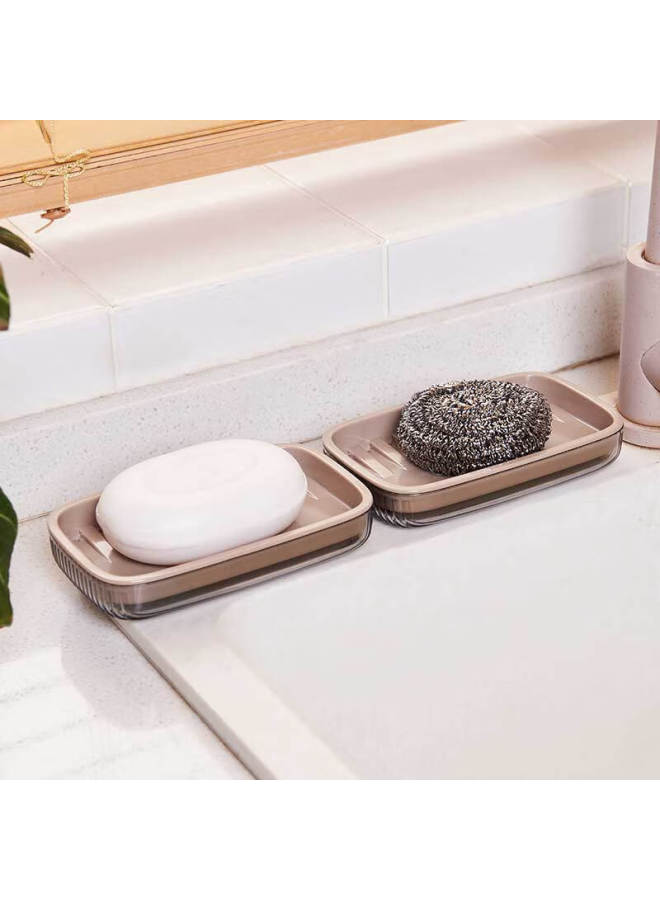 Bdo Double-layer Soap Dish Rack With Draining Function, No Drilling Required, Bathroom Storage Soap Holder, Large High-quality Soap Dish - Image 3
