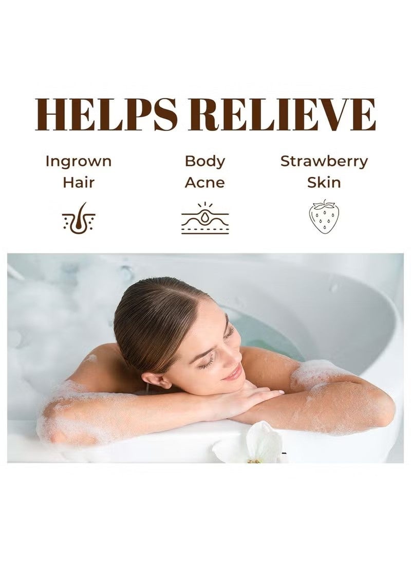  اوساورا المغرب الأسود Beldi الصابون مع الأرغان والوردة, الأرغان الأسود الصابون, المغرب الجسم فرك, الجسم تقشير فرك مع قفاز, التنظيف العضوي, تقشير - Image 3