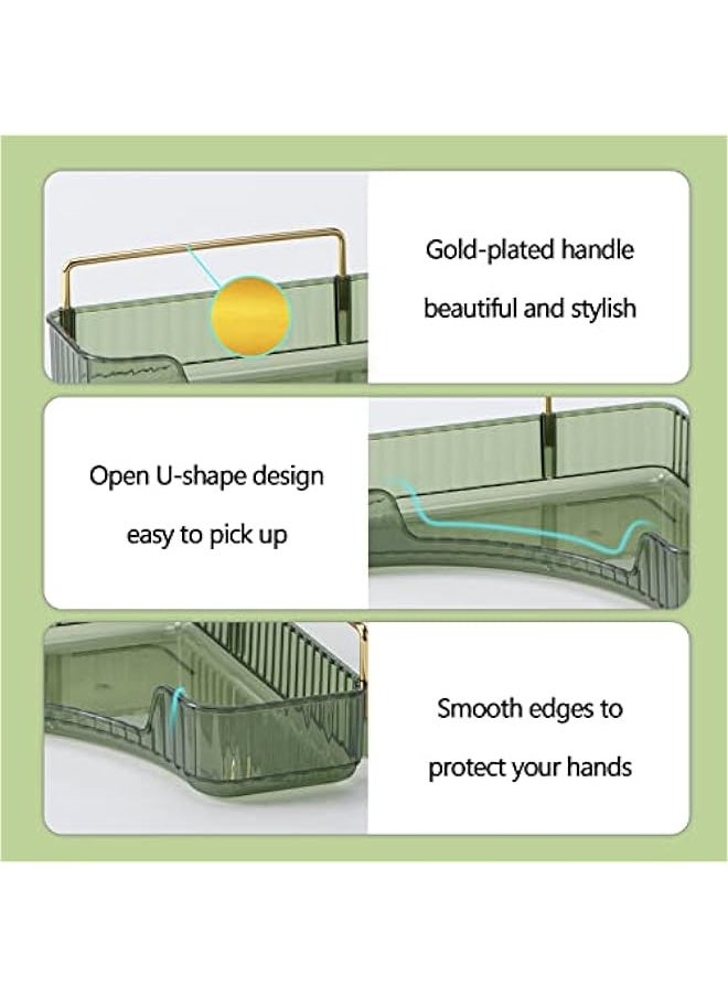MIXDE 2-Tier Corner Bathroom Counter Organizer Rotating Cosmetics Storage Organizer for Vanity  - Image 5