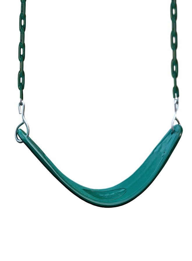 Swing-N-Slide WS 4881 Extreme-Duty Swing Seat with Comfort Coated Chains, Green Seat with Green Chains - Image 4