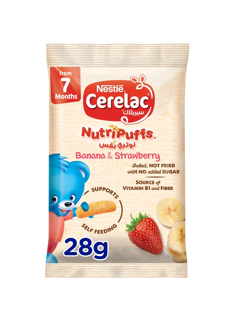 Corn Nutripuffs Banana And Strawberry 7 x 28g