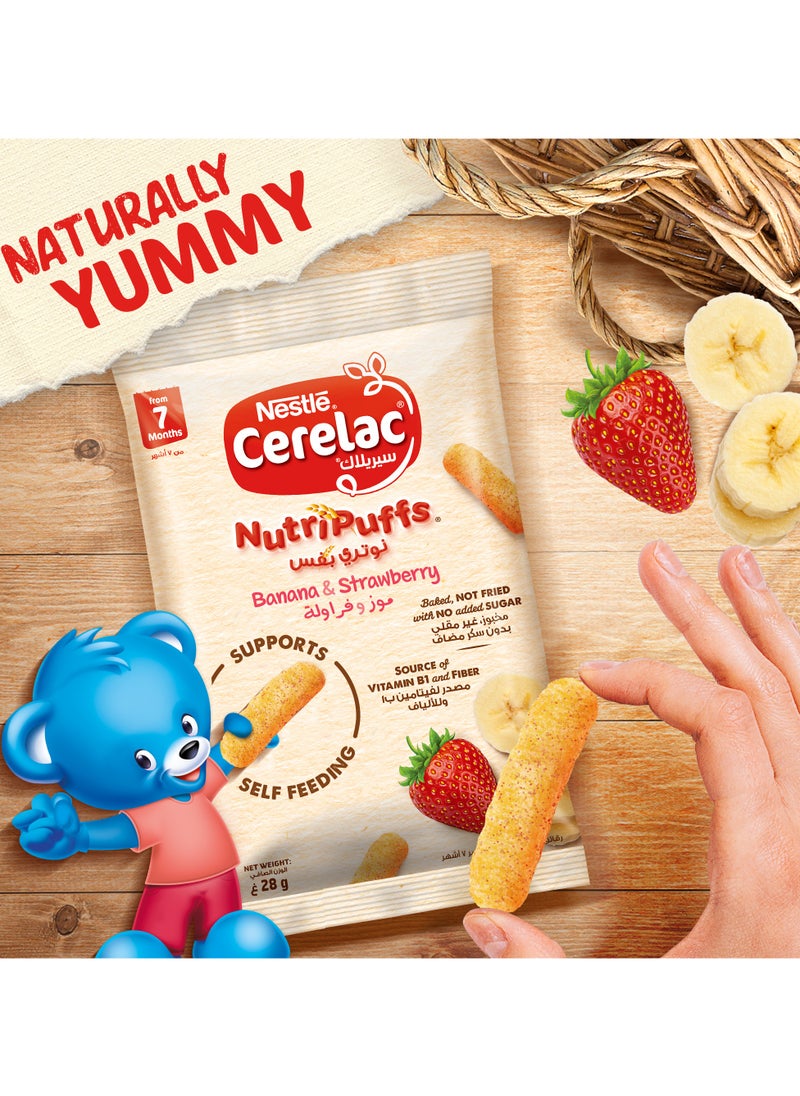 Corn Nutripuffs Banana And Strawberry 7 x 28g