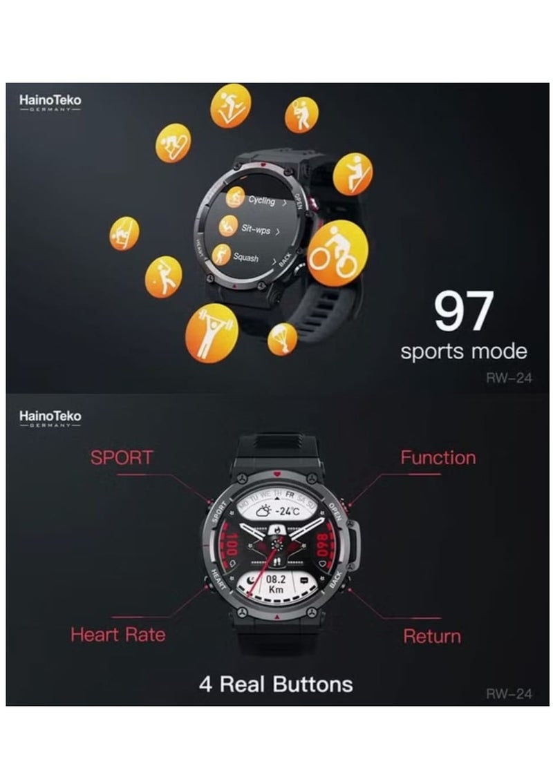 Haino Teko Haino Teko RW24 Smart Sport Watch With Adjustable Reflective Waist Band And Sunglasses  - Image 4
