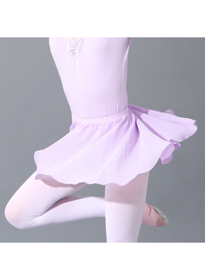 Smart Friends Zhiyouban Children's Dance Skirt, Girls' Half Skirt, Short Dance Skirt, Ballet Skirt, Half-chiffon Skirt, Pink, L - Image 3