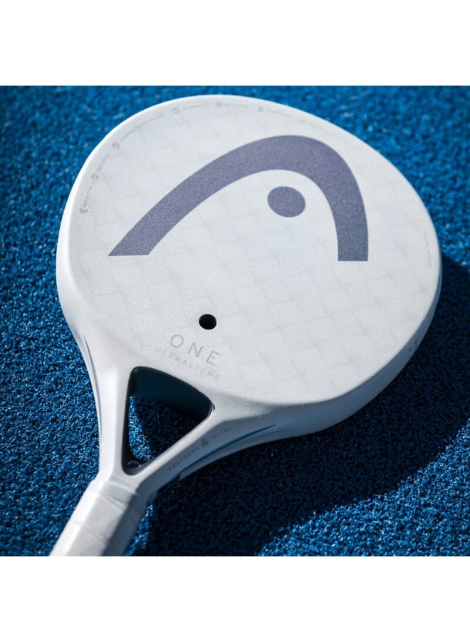 HEAD One Ultralight White designed for performance and durability. Ideal for players seeking quality equipment with reliable performance. - Premium padel_tennis_racquets designed for performance, durability, and comfort - Image 5