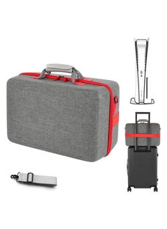 Carrying Case for Ps5, Shockproof Hard Shell Carry Case Travel Bag, Hard Shell Travel Case for PlayStation 5 Console Controller, Waterproof Organizer Protective Case