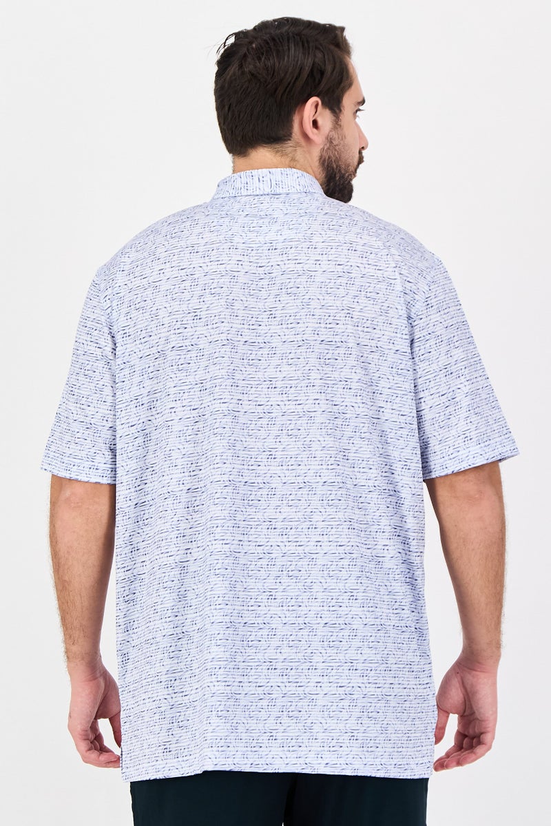 Greg Norman Men Sportswear Fit Short Sleeve Golf Polo Shirt, Multicolor - Image 3