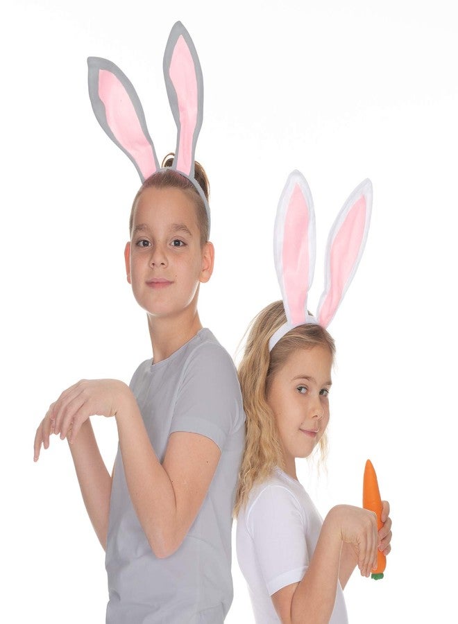 Funcredible Bunny Ears Headband - 2 Pack Bendable Rabbit Ears for Women, Men and Kids - Bunny Costume Accessories for Cosplay and Dress-Up - (White and Gray) - Image 3